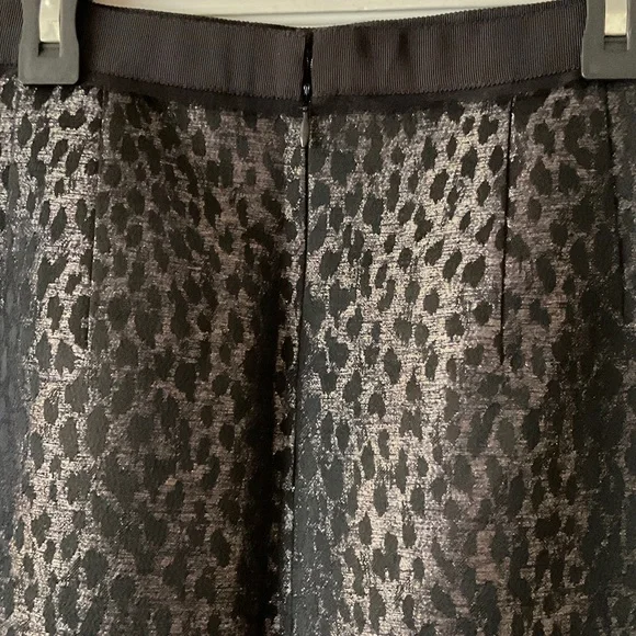 Ann Taylor Black Leopard Pencil Skirt - Picture 2 of 6